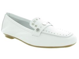 CLASSIC CLOG HONORINE:Cuir/Blanc/Blanc