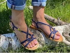 123035 HALIA:Nubuck/Bleu/