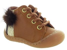 Z0442 REA:Cuir laminé/Marron/Camel