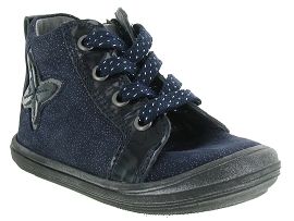 ARGO VELCRO BELLE:Cuir/Bleu/