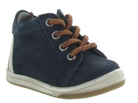 FEU BANDI:Cuir laminé/Bleu/Marine