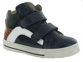 CHAUSS 3174:Cuir/Bleu/Marine