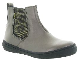 BISCKOTO SETALE:Cuir laminé/Marron/Bronze