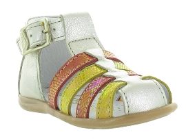 SARATOGA DAX:Cuir laminé/Gris/Argent