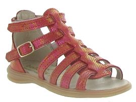 FLAG CRISS CROSS MID WEDGE ESPADRILLE PLAGE:Cuir laminé/Rouge/