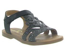 BOUBA SCRATCH ARROW ION:Cuir laminé/Noir/Noir