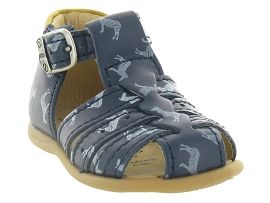 CELIMEN DAVE:Cuir/Bleu/Marine