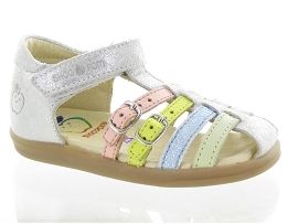 CLASSIC MINI HERITAGE FLUFF PIKA SPART:Cuir laminé/Gris/Argent