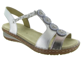 3099BA 27217:Cuir laminé/Gris/Argent