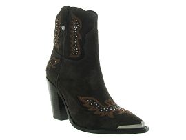 11838 BEVERLY:Nubuck/Marron/Marron fonçé