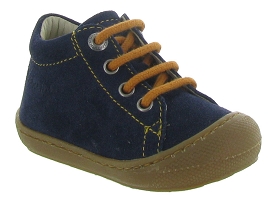 13571 COCOON BOY:Cuir/Bleu/Marine