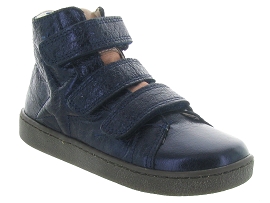 BISGAARD KAJA<br>Cuir laminé Bleu Marine