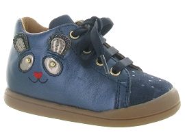 GOUPIX FELIA:Cuir/Bleu/