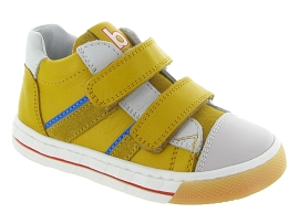 ARON ANSELME VELCRO:Cuir/Jaune/Jaune