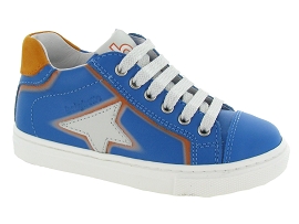 AND 004 ARON:Cuir/Bleu/Bleu royal