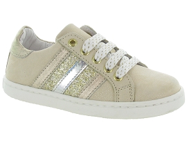 1887 OKAPI:Cuir laminé/Beige/Or