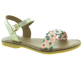 2029 LAZAR KATE:Cuir laminé/Gris/Argent