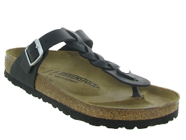 BIRKENSTOCK GIZEH BRAIDED<br>Noir