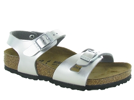 BIRKENSTOCK RIO ELECTRIC METALLIC<br>Argent