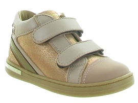 BIJOU ASTAR VELCRO:Cuir laminé/Rose/Rose