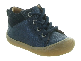 EMERIC FOURRE ALFA:Cuir laminé/Bleu Marine/