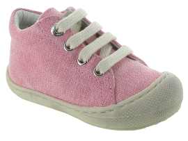 chaussures bebe fille a scratch decor fleurs - geox rose bebe