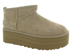 UGG AUSTRALIA CLASSIC ULTRA MINI PLATFORM<br>Beige