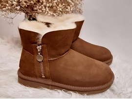 2057 BAILEY ZIP MINI:Nubuck/Marron/Gold