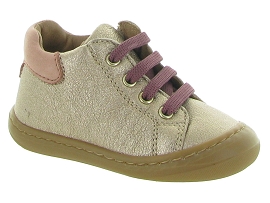 BABYBOTTE ARGO ZIP<br>Cuir laminé Beige Or