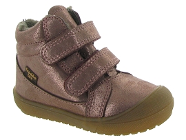 HERITAGE COURT OLLIE WOOL TEX:Cuir laminé/Rose/