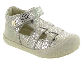 NATURINO BEDE<br>Cuir laminé Beige Or