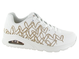 SKECHERS FOOTWEAR 177975 UNO GOLDEN HEART<br>Blanc