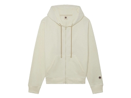 SWEET PANTS ICONIC ZIP UP HOOD<br>Crème