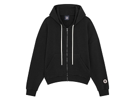 SWEET PANTS ENDLESS ZIP HOODY<br>Noir