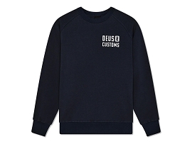 DEUS SWEAT FLECKS CREW<br>Bleu Marine