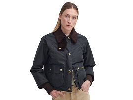 BARBOUR VESTE CROPPED BEADNELL<br>Vert