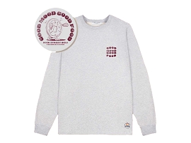 CREW 23 COL ROND SWEAT LENNY GOOD:Coton/Gris/
