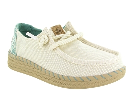 HEY DUDE WENDY ESPADRILLE HIBISCUS<br>Blanc