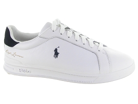 RALPH LAUREN HERITAGE COURT LEATHER<br>Blanc
