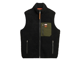SUPERDRY VINTAGE RETRO GILET<br>Noir