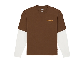 DICKIES A88JF T SHIRT PAYSON<br>Marron