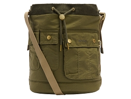 BARBOUR TOTE BAG MIA DRAWSTRING<br>Kaki