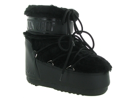 MOON BOOT MOON BOOT LOW FAUX FUR<br>Noir