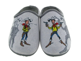 LA MAISON DE L ESPADRILLE L11 LUCKY LUKE<br>Synthétique Gris Gris