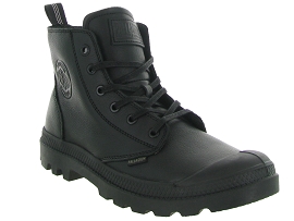 PALLADIUM PAMPA LTH ZIP<br>Cuir Noir Noir