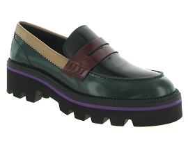 MOUSE NOSE 1128:Cuir/Vert/Kaki
