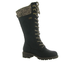 LEATHER ROPE REAL ESPADSANDAL 26623:Cuir/Noir/
