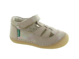 KICKERS SUSHY<br>Cuir laminé Rose 