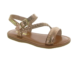 LES TROPEZIENNES SANDALE BELUGA<br>Cuir laminé Or 