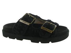 MOU LOW BIO SANDAL 2 BOUCLES<br>Noir